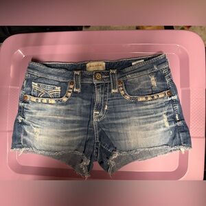 Big Star Blue Denim Women Shorts